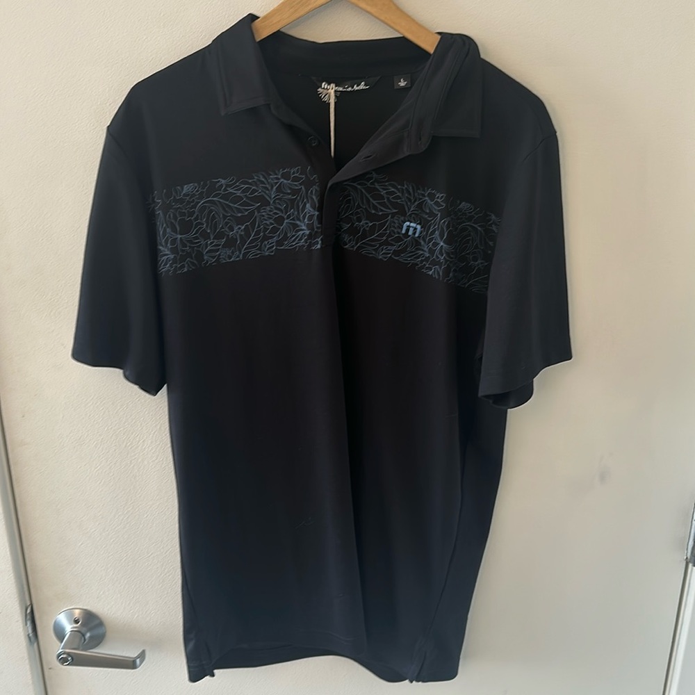 Travis Matthew Men’s Large Black Polo NWT